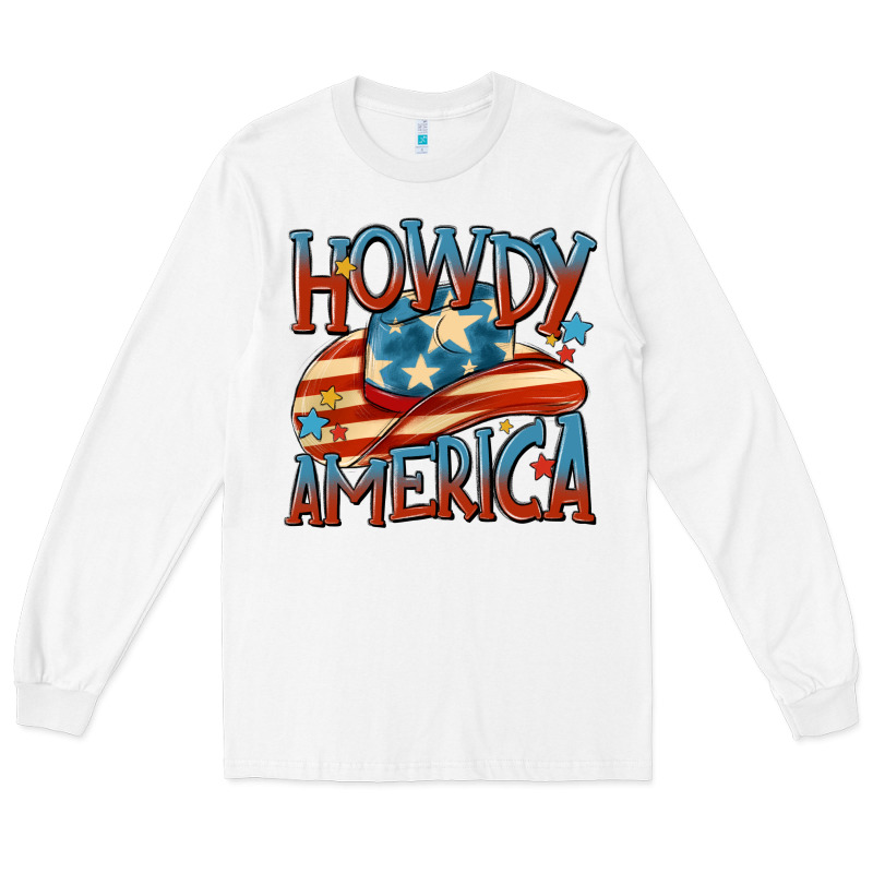 Howdy America Long Sleeve Tee by MaliasSmallBusiness | Teevron