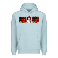 Blue Mist Christmas snowman Premium Hoodie - JahusDesignShop