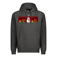 Charcoal Heather Christmas snowman Premium Hoodie - JahusDesignShop