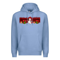 Colony Blue Christmas snowman Premium Hoodie - JahusDesignShop