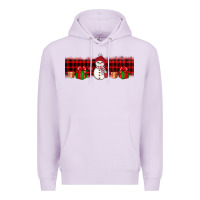 Lilac Christmas snowman Premium Hoodie - JahusDesignShop