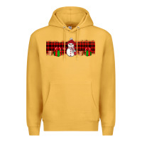 Mustard Christmas snowman Premium Hoodie - JahusDesignShop