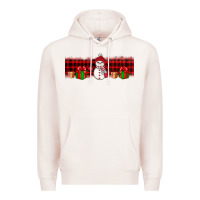 Pale Pink Christmas snowman Premium Hoodie - JahusDesignShop