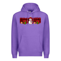 Purple Christmas snowman Premium Hoodie - JahusDesignShop