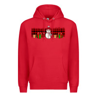 Red Christmas snowman Premium Hoodie - JahusDesignShop
