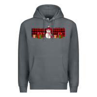 Rock Christmas snowman Premium Hoodie - JahusDesignShop