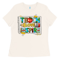 Bone teach love inspire Ladies Tee - texasbilliewilder