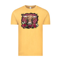 Vintage Mustard v.d. cow and roses Vintage Tee - AdoDesignShop