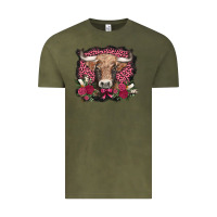 Vintage Olive v.d. cow and roses Vintage Tee - AdoDesignShop