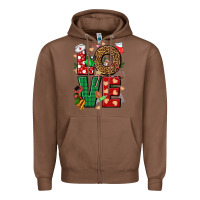 Chestnut Love Nurse Christmas Zipper Hoodie - NancyCooperArtShop