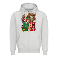 Dove Grey Love Nurse Christmas Zipper Hoodie - NancyCooperArtShop