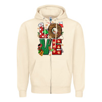 Sandshell Love Nurse Christmas Zipper Hoodie - NancyCooperArtShop