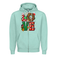 Seafoam Love Nurse Christmas Zipper Hoodie - NancyCooperArtShop