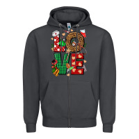 Smoke Love Nurse Christmas Zipper Hoodie - NancyCooperArtShop