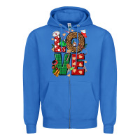 True Royal Love Nurse Christmas Zipper Hoodie - NancyCooperArtShop