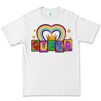White queer Premium Tee - Zillion Design Studio