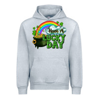 Heather Grey Have a lucky day Urban Hoodie - CowGirlArtShop