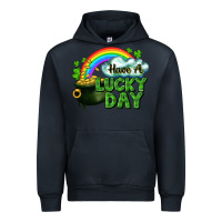 Navy Have a lucky day Urban Hoodie - CowGirlArtShop