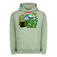 Pigment Oil Green Have a lucky day Urban Hoodie - CowGirlArtShop
