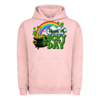 Pigment Salmon Have a lucky day Urban Hoodie - CowGirlArtShop