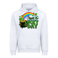 White Have a lucky day Urban Hoodie - CowGirlArtShop
