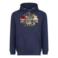 Navy I Just Want To Drink Hot Cocoa Heavyweight Hoodie - Bettercallsaul
