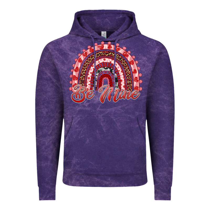 Be Mine Valentines Day Rainbow Vintage Hoodie by RanaPortraitStore | Teevron