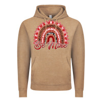 Vintage Coffee be mine valentines day rainbow Vintage Hoodie - RanaPortraitStore