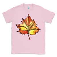 Bubblegum Pink withered leaf Classic Tee - BarkalooDesign