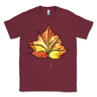 Burgundy withered leaf Classic Tee - BarkalooDesign