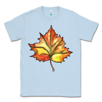 Dusty Blue withered leaf Classic Tee - BarkalooDesign