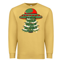 Antique Gold Ufo Christmas Pine Tree Premium Sweatshirt - Bettercallsaul