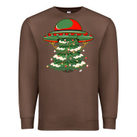 Chestnut Ufo Christmas Pine Tree Premium Sweatshirt - Bettercallsaul