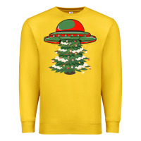 Lemon Ufo Christmas Pine Tree Premium Sweatshirt - Bettercallsaul