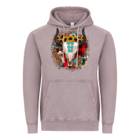 Vintage Zinc bullskull christmas Vintage Hoodie - JahusDesignShop