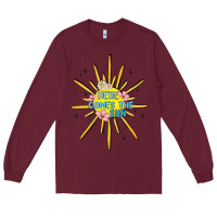 Burgundy here comes the sun Long Sleeve Tee - MaliasSmallBusiness