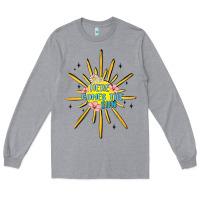 Heather Grey here comes the sun Long Sleeve Tee - MaliasSmallBusiness