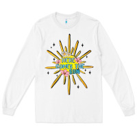 White here comes the sun Long Sleeve Tee - MaliasSmallBusiness