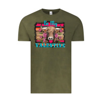 Vintage Olive be my valentine with cow Vintage Tee - AdoDesignShop