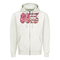 Oatmeal Heather Pink Christmas crocin' around the Christmas tree Zipper Hoodie - NancyCooperArtShop