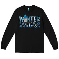 Black winter vibes gnome Long Sleeve Tee - JahusDesignShop