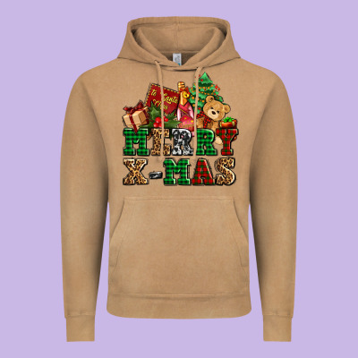 Merry Xmas With Christmas Vintage Hoodie Designed By Adodesignshop