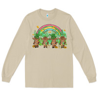 Mushroom st patrick's day baby highland cow Long Sleeve Tee - MaliasSmallBusiness