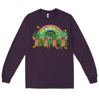 Plum st patrick's day baby highland cow Long Sleeve Tee - MaliasSmallBusiness