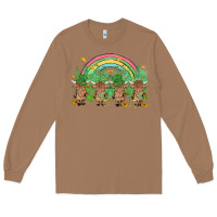 Toasted Coconut st patrick's day baby highland cow Long Sleeve Tee - MaliasSmallBusiness
