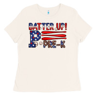 Bone batter up pre k Ladies Tee - JahusDesignShop