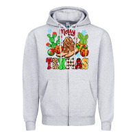 Heather Grey Merry Texmas Zipper Hoodie - MaliasSmallBusiness