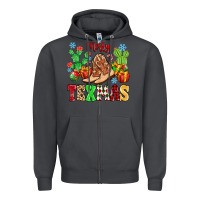 Smoke Merry Texmas Zipper Hoodie - MaliasSmallBusiness