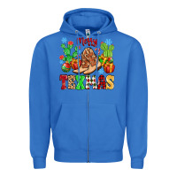 True Royal Merry Texmas Zipper Hoodie - MaliasSmallBusiness