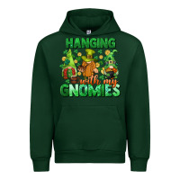 Forest Green St. Patrick's Day gnomes Urban Hoodie - CowGirlArtShop